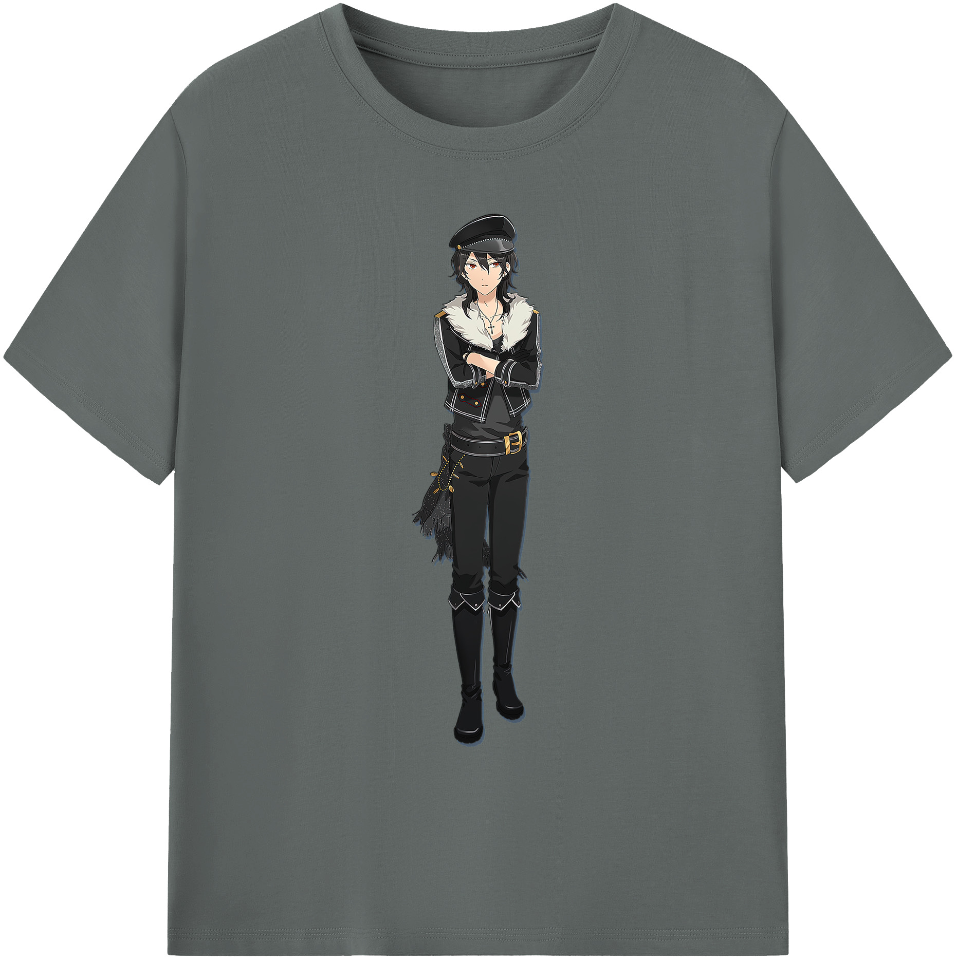 （画像用） あんさんぶるスターズ! Ensemble Stars 綿100％ メンズ半袖Tシャツ｜肌触りやわらか＆通気性